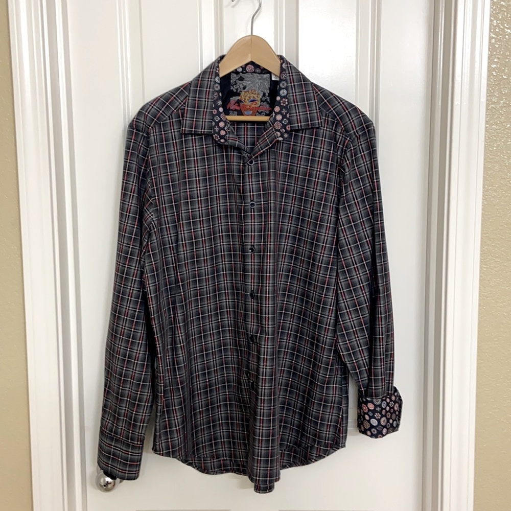 Robert Graham classic fit long sleeve plaid large